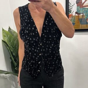 Impressions Black Starry Women's Vest